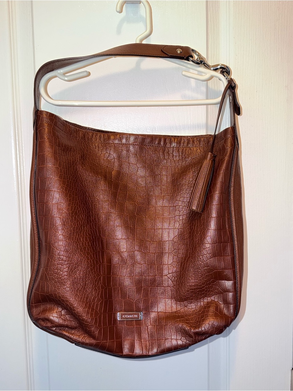 Coach Avery Embossed Croc Hobo (Style #F26122)